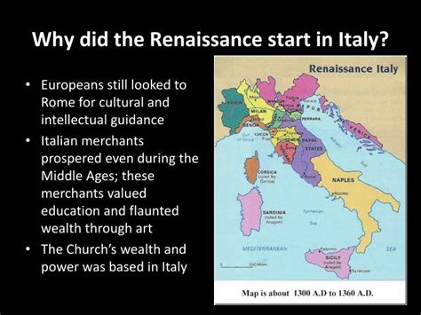 Why Did Renaissance Started In Italy
