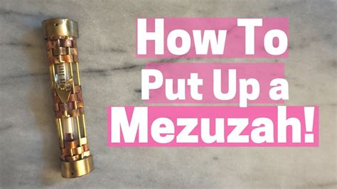 why do we put up a mezuzah