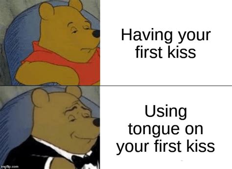 why do we use tongue when kissing meme