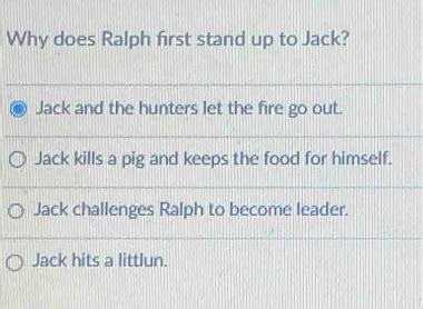 Why Does Ralph Let Jack Lead The Choir