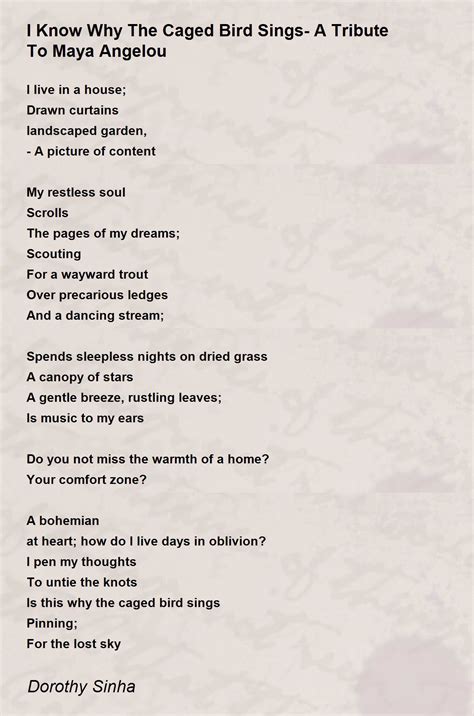 Why Does The Caged Bird Sing Book