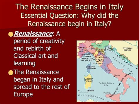 Why Does The Renaissance Began In Italy