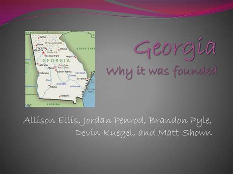 why georgia founded