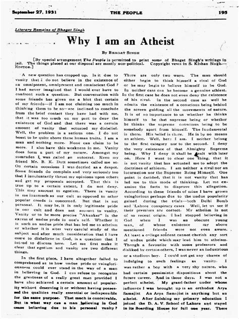 Why Iam An Atheist Pdf