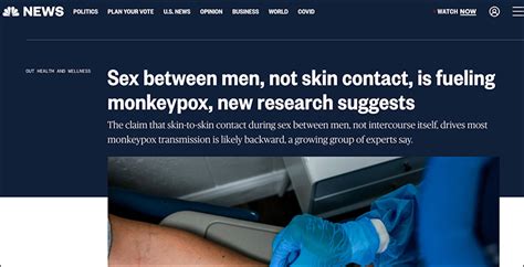 why is monkeypox spread through gay men