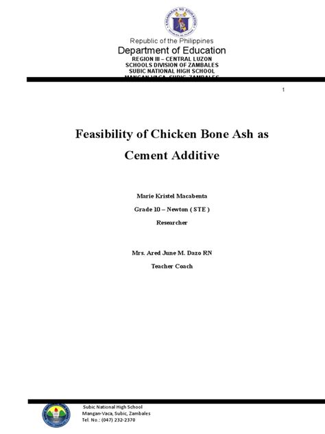 Why Would Chicken Bone Ash Be Used