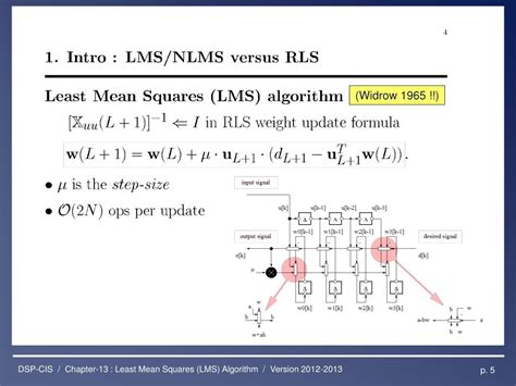 Read Online Widrow S Least Mean Square Lms Algorithm 
