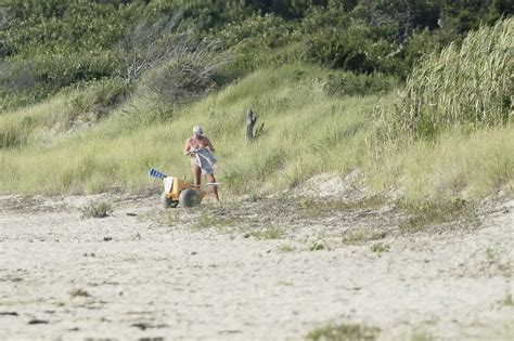 wife on beach naked