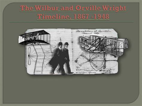 wilbur wright biography timeline examples