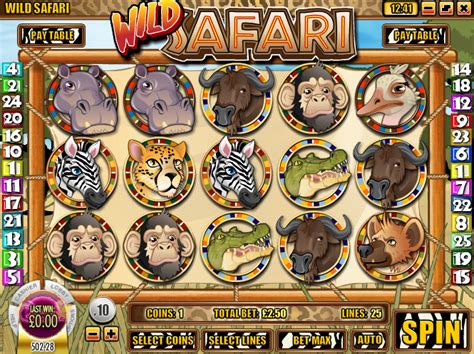 WILD SAFARI SLOT：Slot Machine JACKPOT! K Win! Wanted Dead or Wild