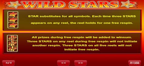 wild stars slot game whes