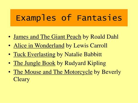 Wildest Fantasy Example