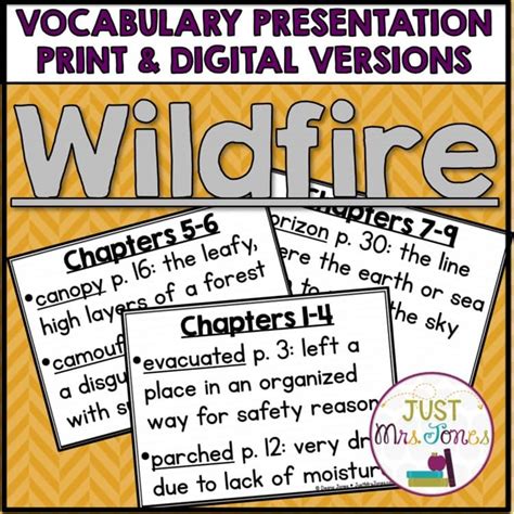 Wildfire Spelling Vocabulary