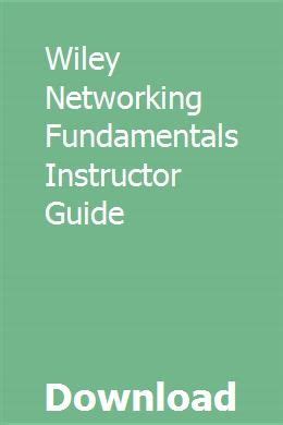 wiley networking fundamentals instructor guide