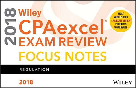 Read Online Wiley Cpaexcel Exam Review 2018 Focus Notes Regulation 