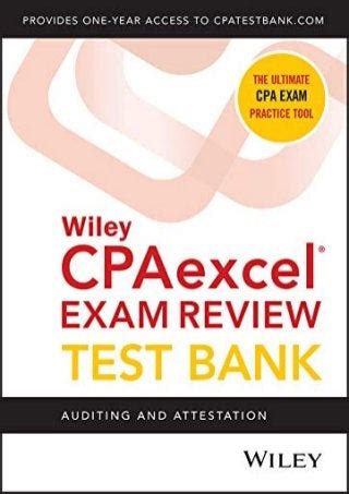 Full Download Wiley Cpaexcel Exam Review 2018 Test Bank Auditing And Attestation 1 Year Access 