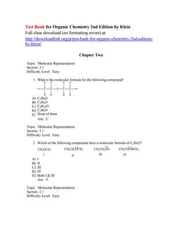 Download Wiley Plus Test Bank Answers Organic Chemistry 