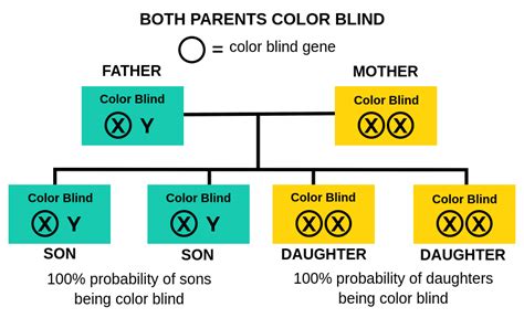 will daughter inherit color blindness