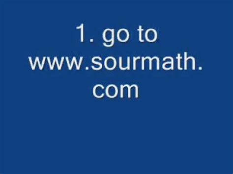 Will Going To Sourmath Com Youtube Sour Math - Sour Math