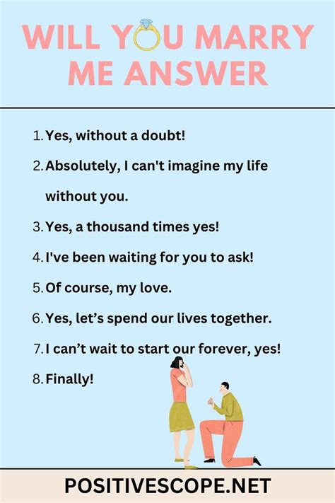 Will U Marry Me Answer