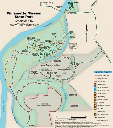 Willamette Mission State Park Printable Trail Map Oregon Oregon Trail Map Printable - Oregon Trail Map Printable