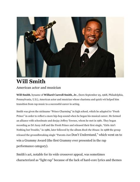 willard carroll smith iii biography samples