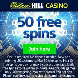 william hill casino club 50 free spins sajv