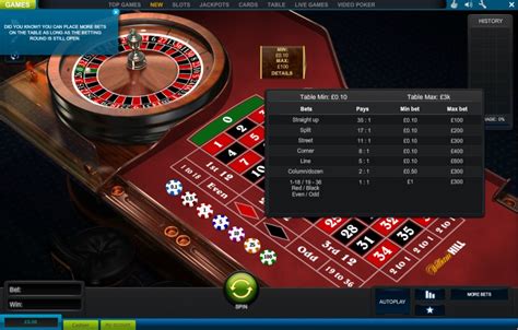 william hill casino roulette pkwt belgium