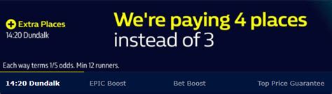 william hill extra places today