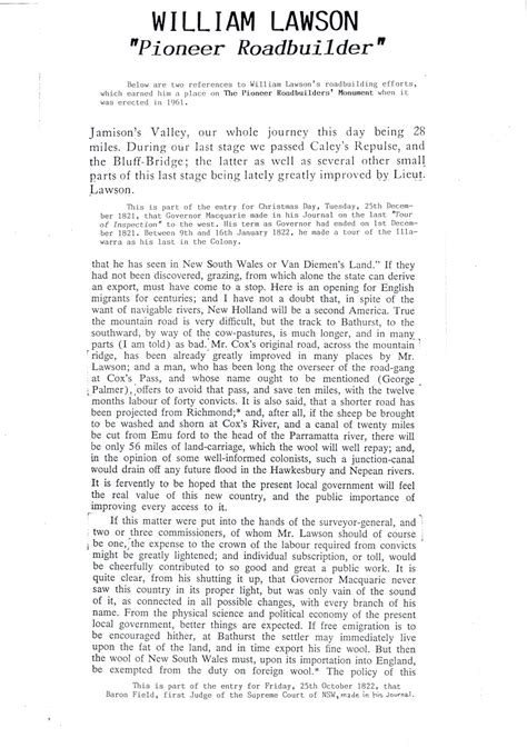 william lawson biography