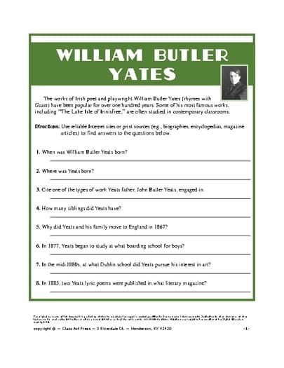 william yates biography