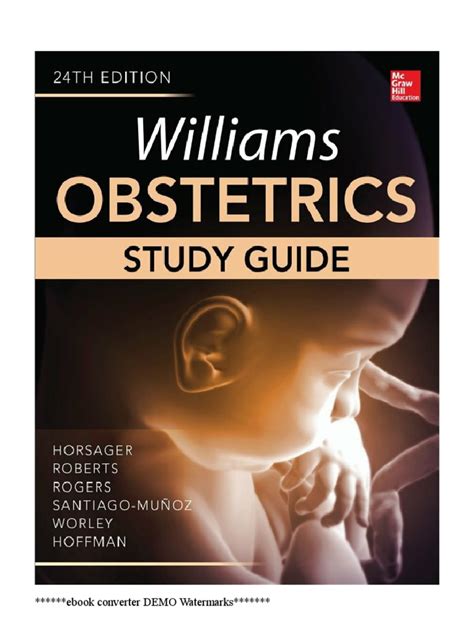 Read Williams Obstetrics 24Th Edition Study Guide Pdf 