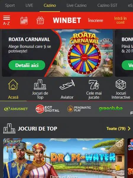 winbet.ro casino online cu jocurile tale preferate