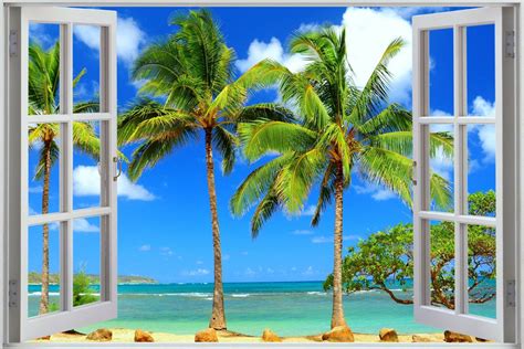 Window To Tropical Beach - Caribbean Wallpaper Widescreen