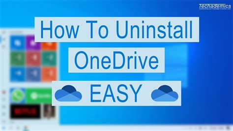 windows - Windows10: How do I uninstall OneDrive app via …