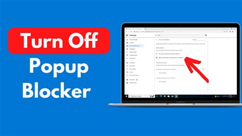 windows 10, how to turn off the pop up blocker