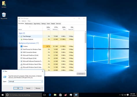 windows 10 update process in task manager