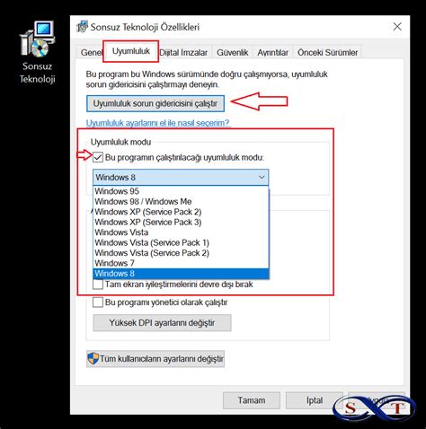 windows 10 uyumluluk modu yok Microsoft Community.