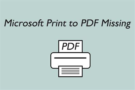 windows 7 print to pdf missing