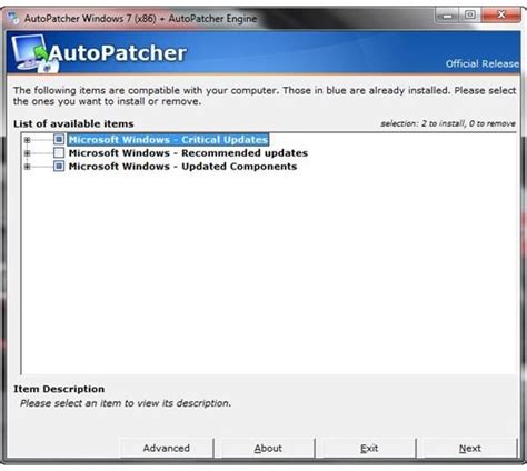 windows 7 updates with autopatcher 13 onwards