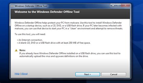 windows defender offline xp