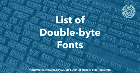 windows double byte font
