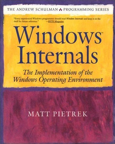 windows internals matt pietrek pdf