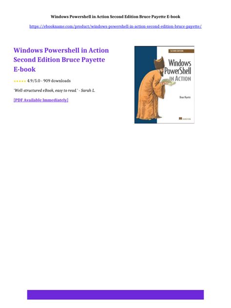 Windows Powershell In Action Second Edition