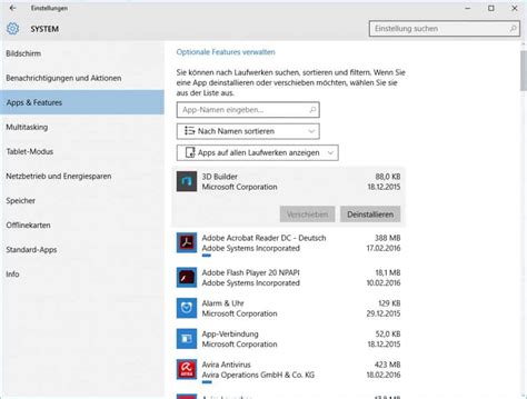 windows programm löschen