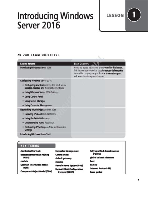 Windows Server Lesson 2 Knowledge Assessment Free