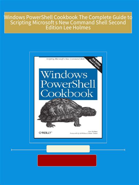 Read Windows Powershell Cookbook The Complete Guide To Scripting Microsofts Command Shell 