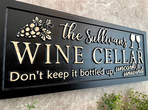 wine cellar sign