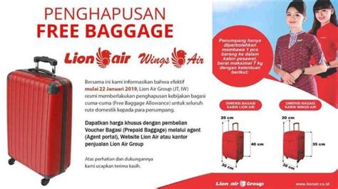 WINGS AIR BAGASI：Aturan Baru Bagasi Lion Grup Desember 2024, Penumpang dengan