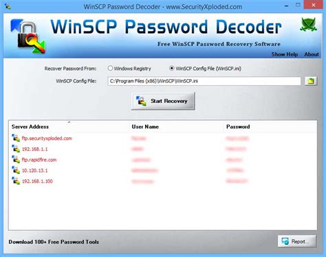 winscp ini file password